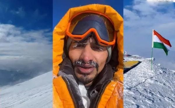 உலகின் முதல் மனிதன் – எல்ப்ரஸ் சிகரத்தில் புதிய வரலாறு படைத்த இந்தியர்