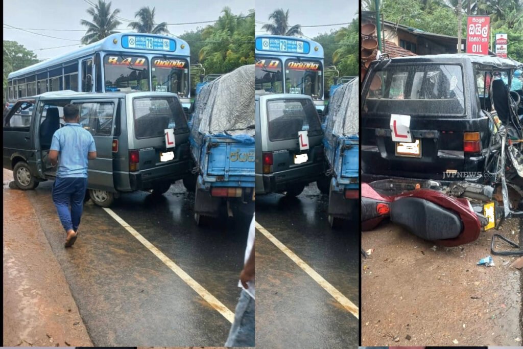 ஏழு வாகனங்கள் மோதியதில் விபத்து!!